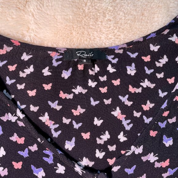 RAILS Beaux Frilly Mariposa Blouse - Picture 3 of 4